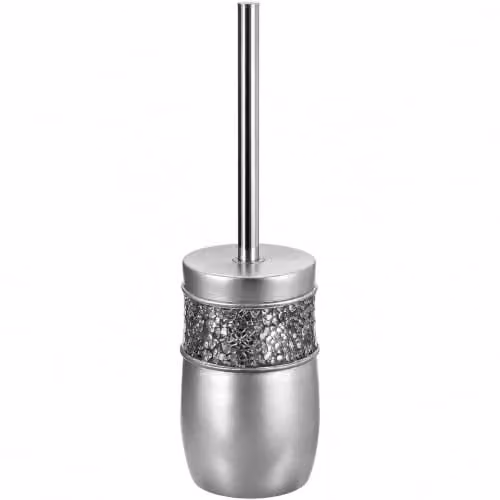 Creative Scents Badkamer Toiletborstelset met Houder - Zilver