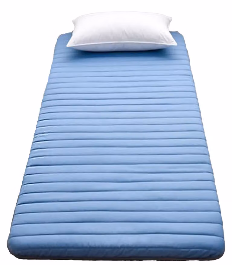 Dripio Futonmatras voor volwassenen, blauw, 5 cm dik, B/D: 80 x 190 cm