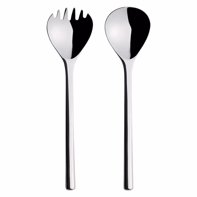 Iittala Artik serveerbestek 2-delig, roestvrij staal, zilverkleurig gepolijst