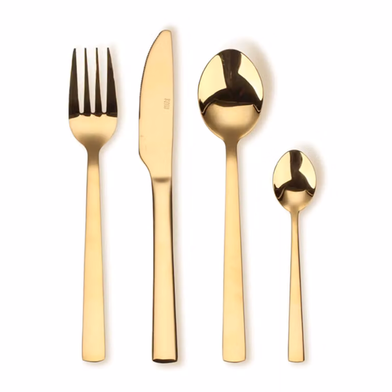 Aida Raw bestekset 16-delig goud