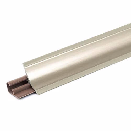 DQ-PP Hoekstrip Chroom 2,5 m - PVC - 23 x 23 mm