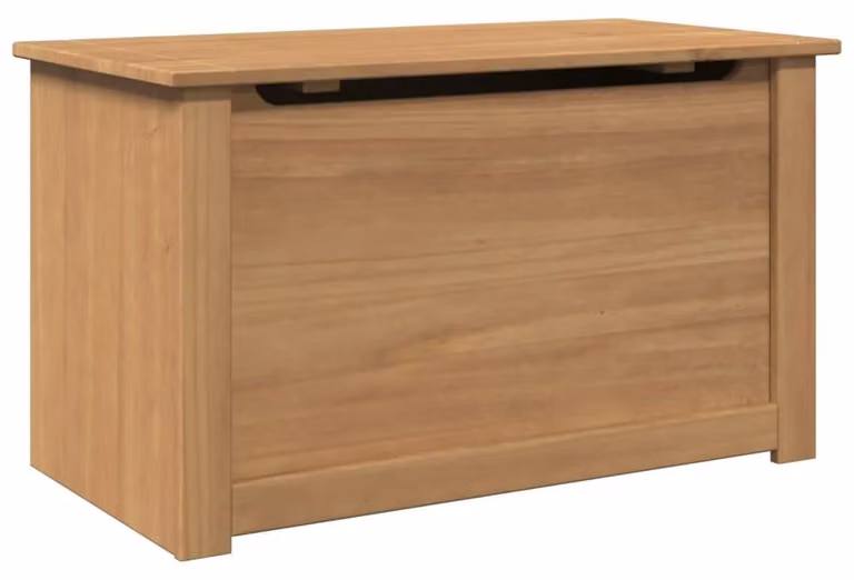 vidaXL Opbergkist PANAMA met deksel, massief grenenhout, rustic, B/D/H: 79 x 42 x 46 cm