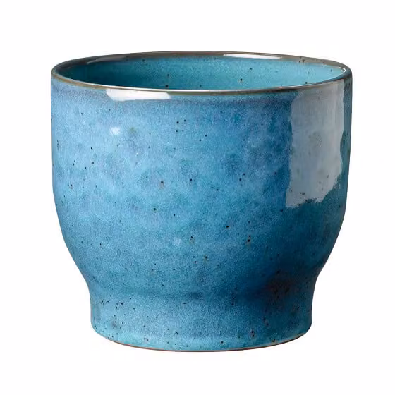 Knabstrup Keramik buitenbloempot Dusty blue Ø 16,5 cm