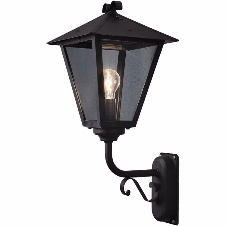 Konstsmide Benu Landelijke Wandlamp Zwart