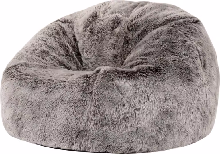 Icon Beanbag pluche zitkussen voor kinderen, grijs