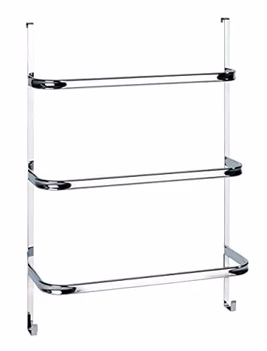 WENKO Handdoekhouder Irpinia over de deur, zilver/goud, metaal, B: 77,5 cm, H: 54,5 cm, D: 21,5 cm