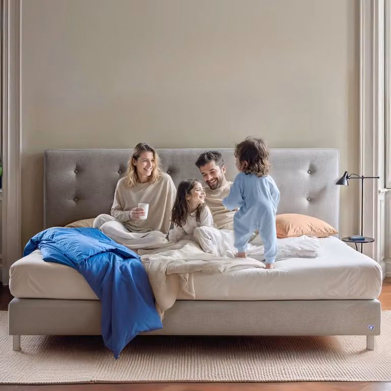 BRUNO Original boxspring met pocketvering in beige en grijs, B/D/H: 240 x 200 x 220 cm