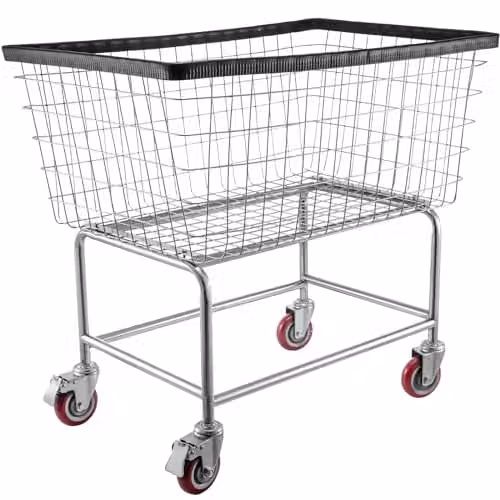 VEVOR Droogwagen van metaaldraad met wielen, zilver, B/D/H: 89 x 39 x 46 cm