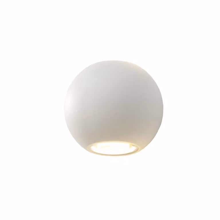 Artdelight Denver Buitenlamp Up/Down Rond Wit Ø 10 cm
