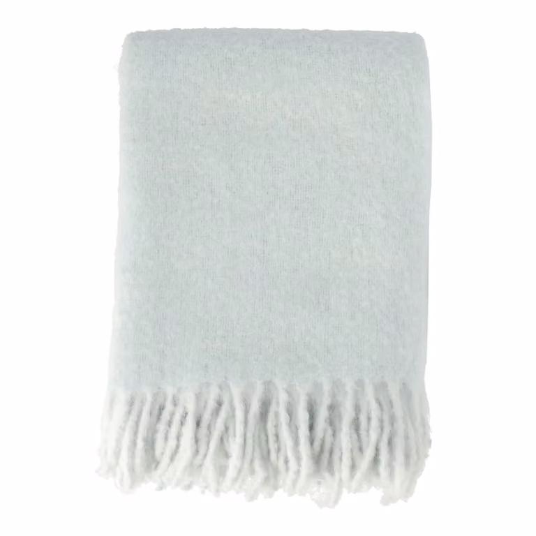 Scandi Living Dune mohair plaid - Ice blue - 130 x 170 cm