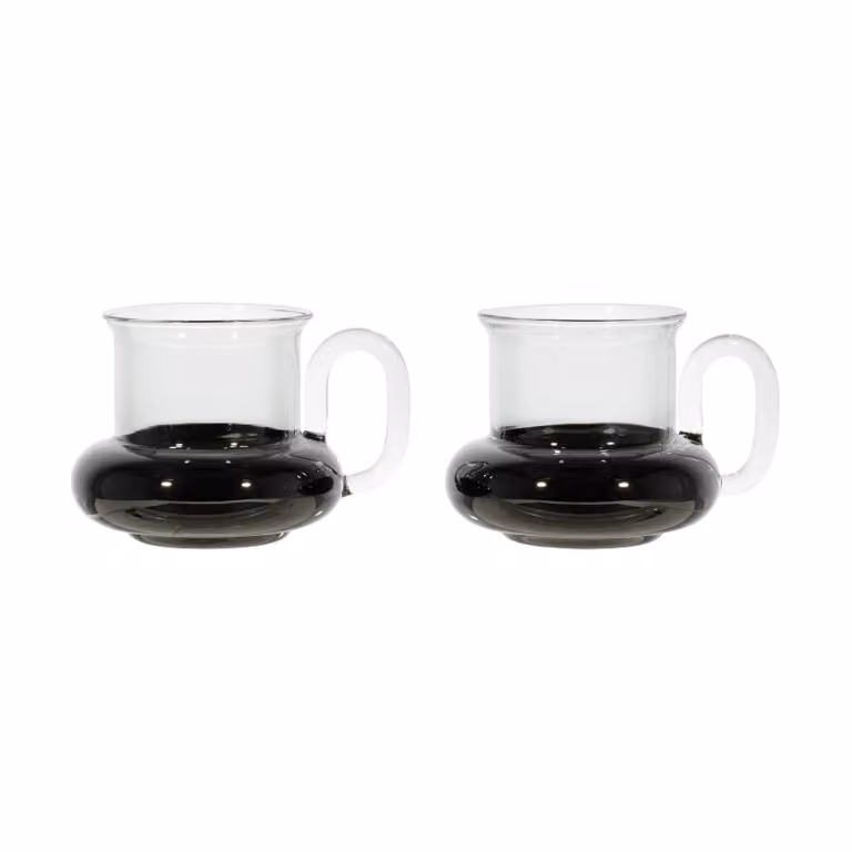 Tom Dixon Bump theekopjes 2-stuks zwart