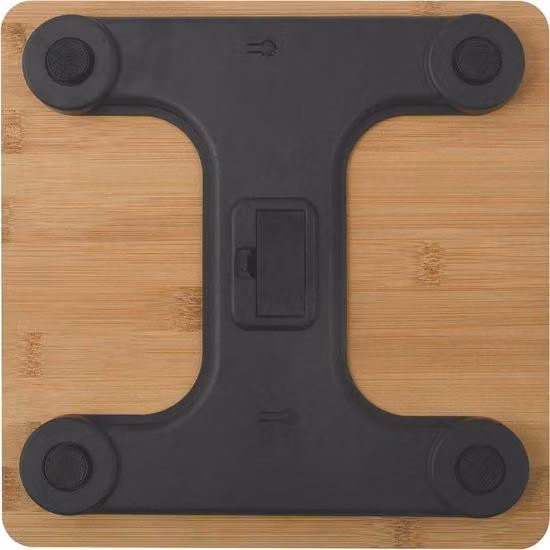 MSV Digitale Personenweegschaal met Bamboe Design - Tot 180 kg