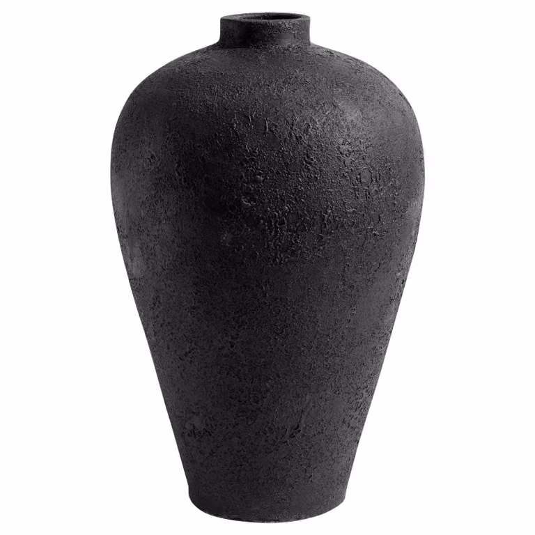 MUUBS Luna bloempot Zwart-terracotta B: 60 cm, D: 35 cm