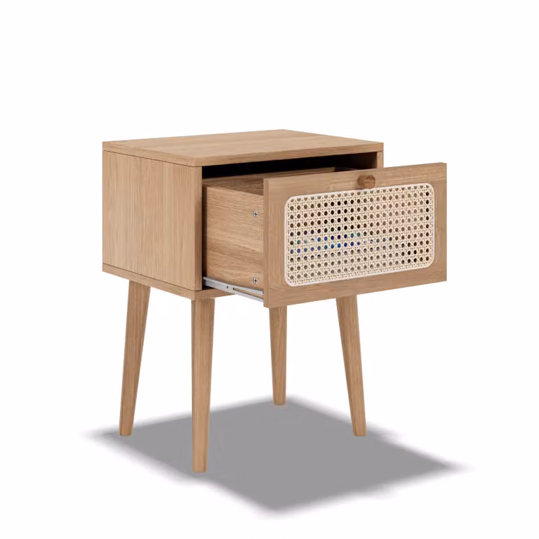 Hypnia Rotan nachtkastje Java in bruin en beige