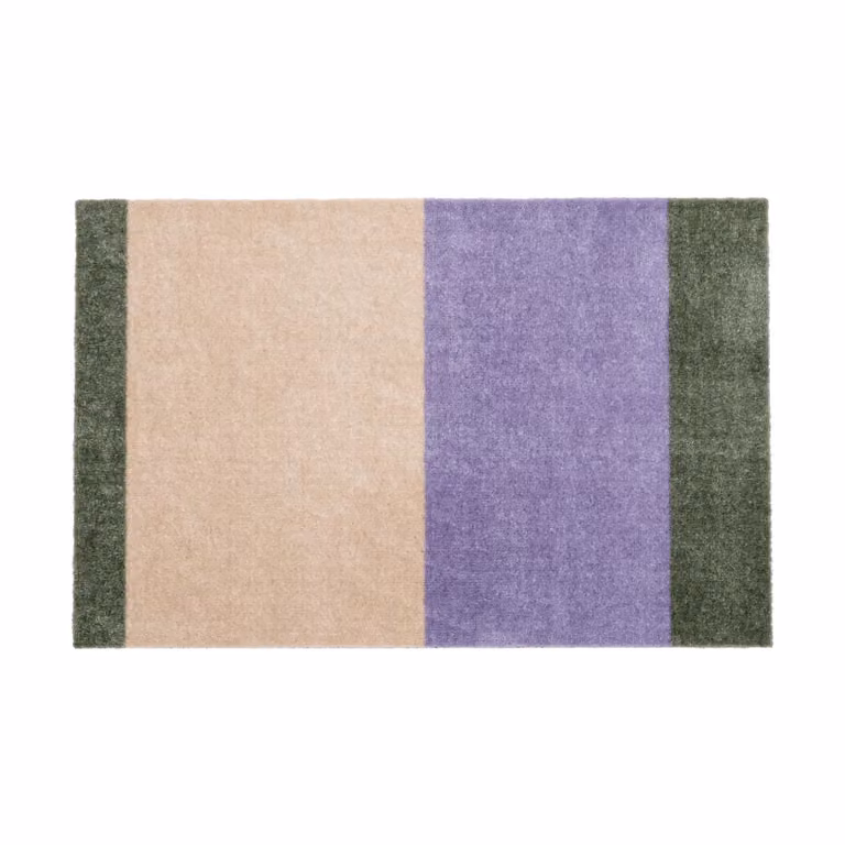 Tica Copenhagen Stripes deurmat horizontaal Lilac-ivory-green 60 x 90 cm