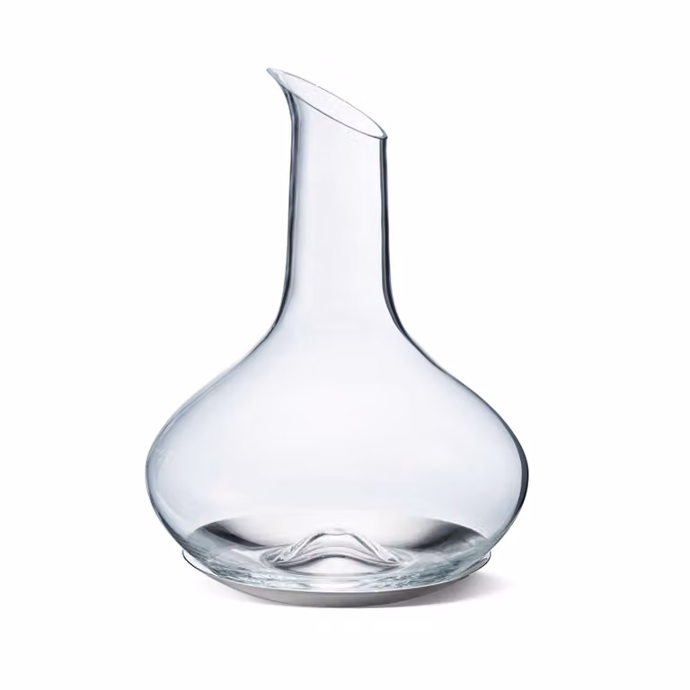 Georg Jensen Sky wijnkaraf met schotel, 0,75 l, transparant glas