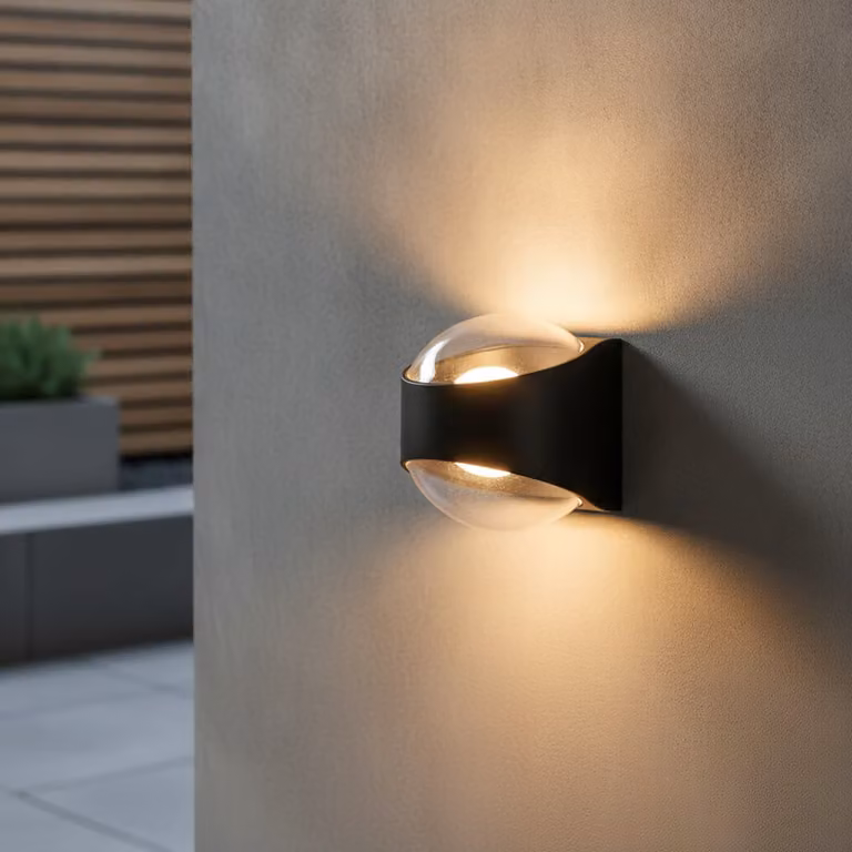 Artdelight London Moderne Wandlamp met LED - Zwart - IP65