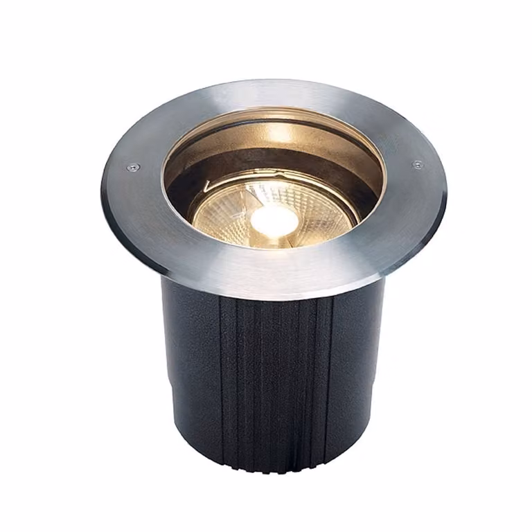 SLV Dasar ES111 ronde grondspot in zilver