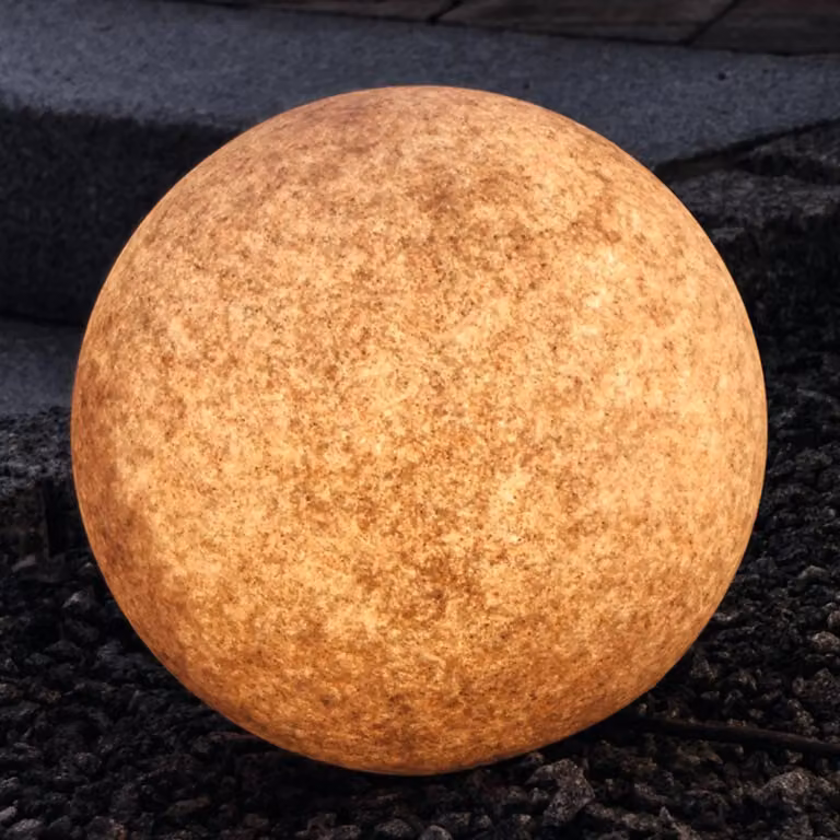 Heitronic Moderne Tuinlamp Bruin met Grondpen en E27 LED-fitting, Hoogte: 40 cm