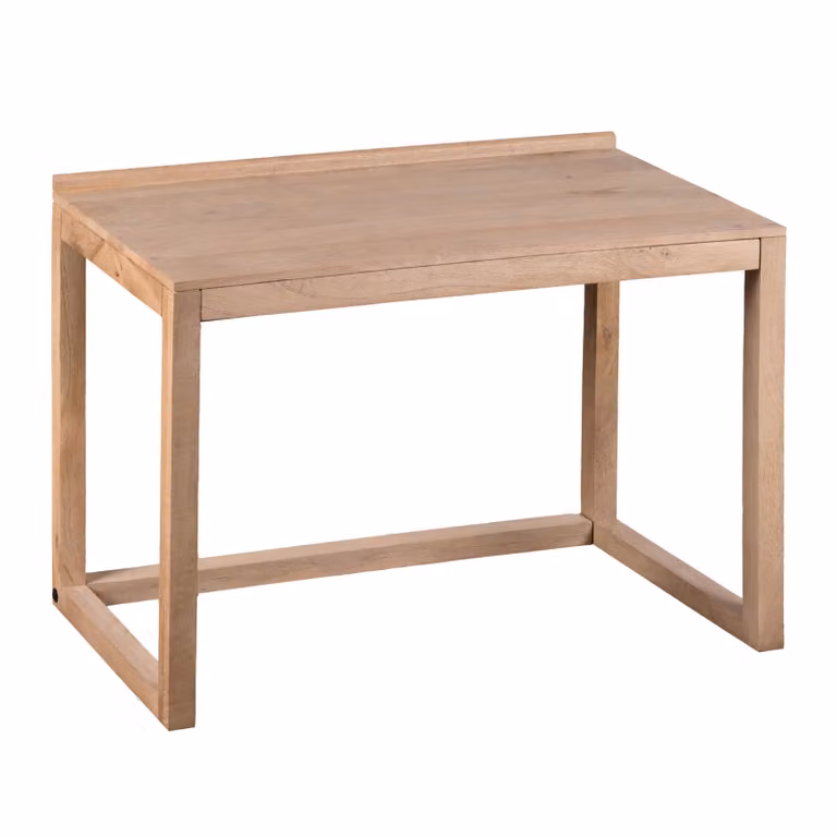 Lewis & Loft Bureau Leona - FSC® mangohout - Zandkleur - B/D/H: 110 x 80 x 60 cm