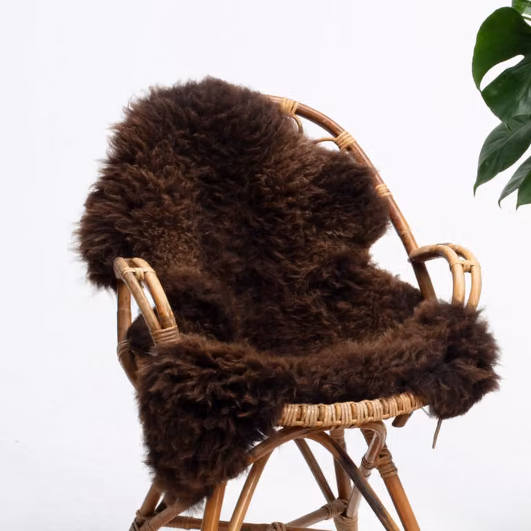 Sheepy Filip Schapenvacht Bruin Maat M (100-105 cm)