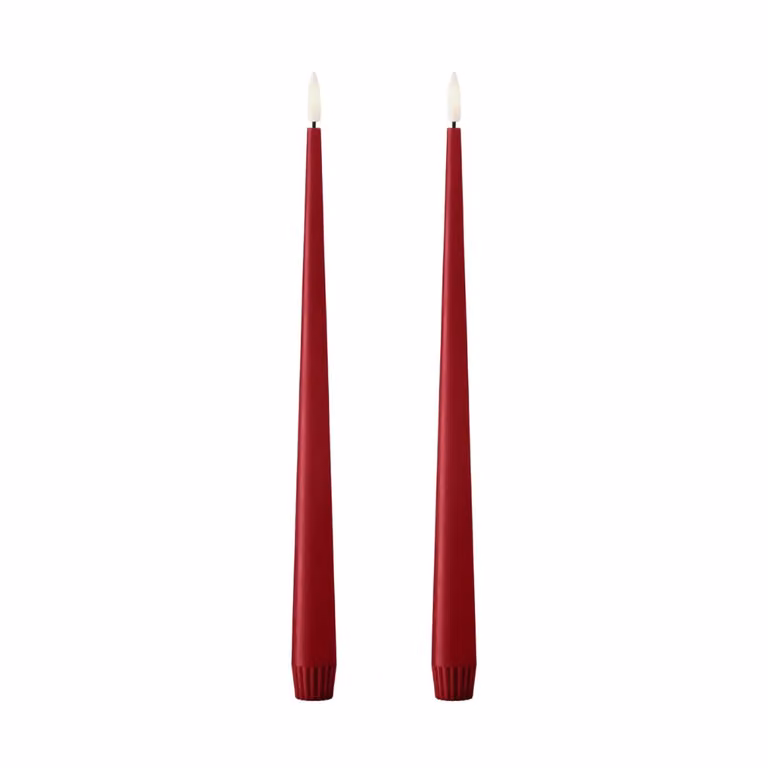 Ester & Erik Taper kaars LED 2-pack Winter Berry, 30 cm