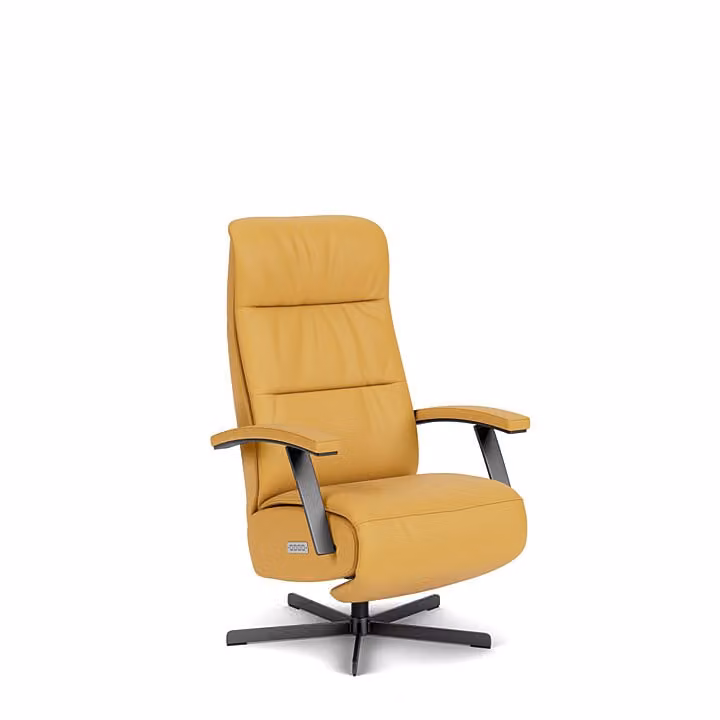 Prominent Sta-op-stoel S-100 - Geel - Leer