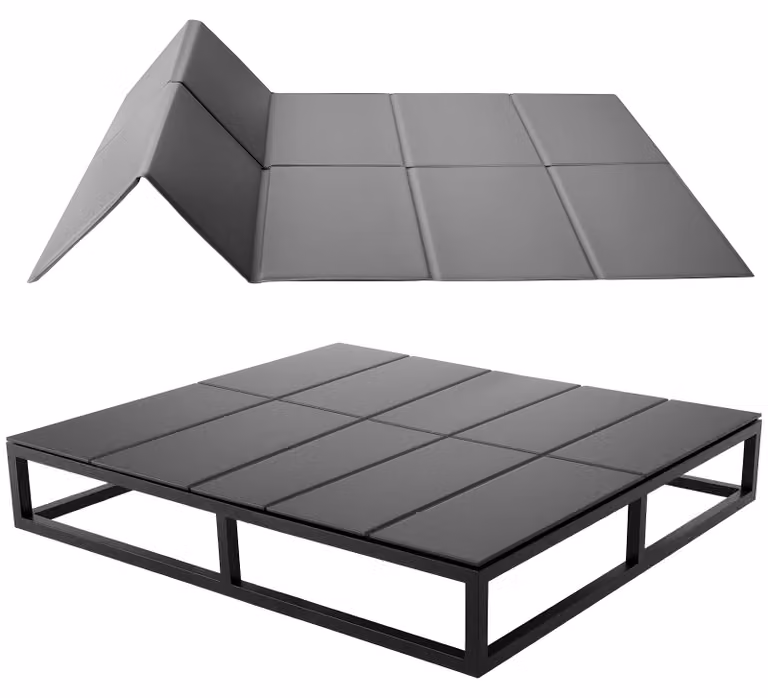 VEVOR Bunkbedplank California King, Opvouwbare matrassteun met klittenband en 600D Oxford-stof, B/D: 213 x 184 cm