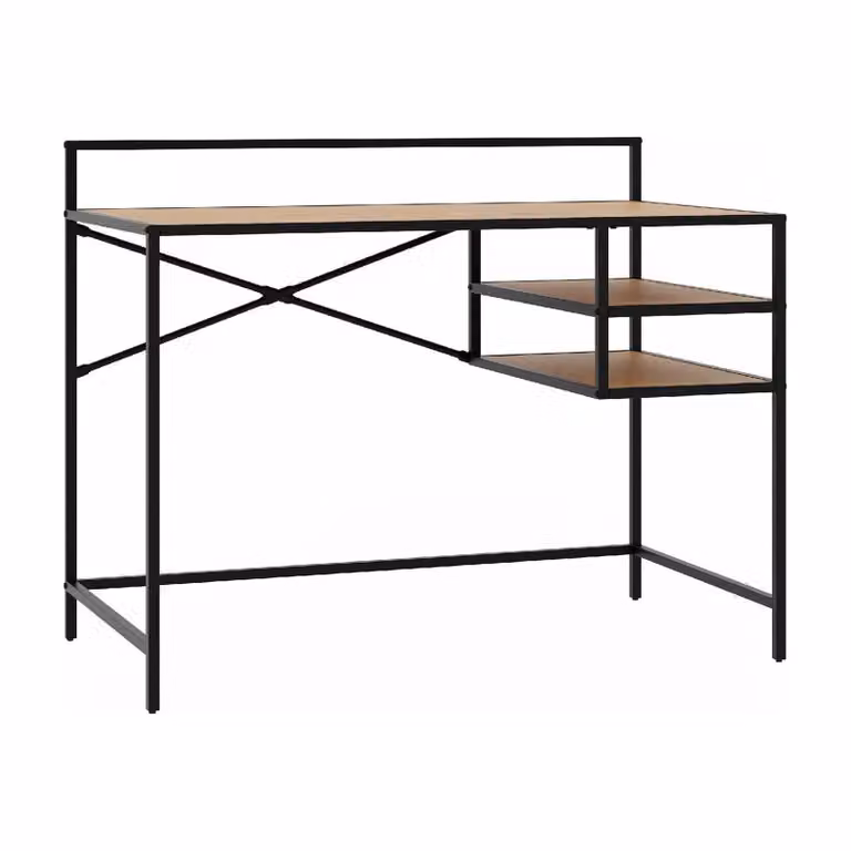 Nest of Nora bureau Lynor - 110 cm - Eiken melamine - Zwart