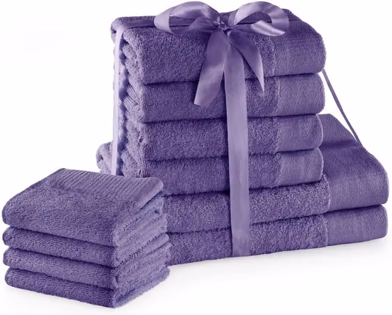 10-delige katoenen handdoekenset voor dagelijks gebruik in diverse kleuren
