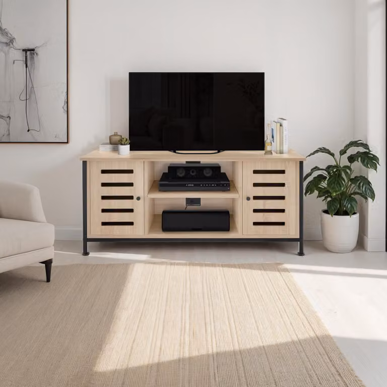 TecTake TV-meubel Carlow Industrieel Eiken Sonoma B/D/H: 110 x 41,5 x 50,5 cm