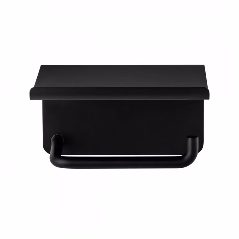 Blomus Modo wc-papierhouder met plankje - Black