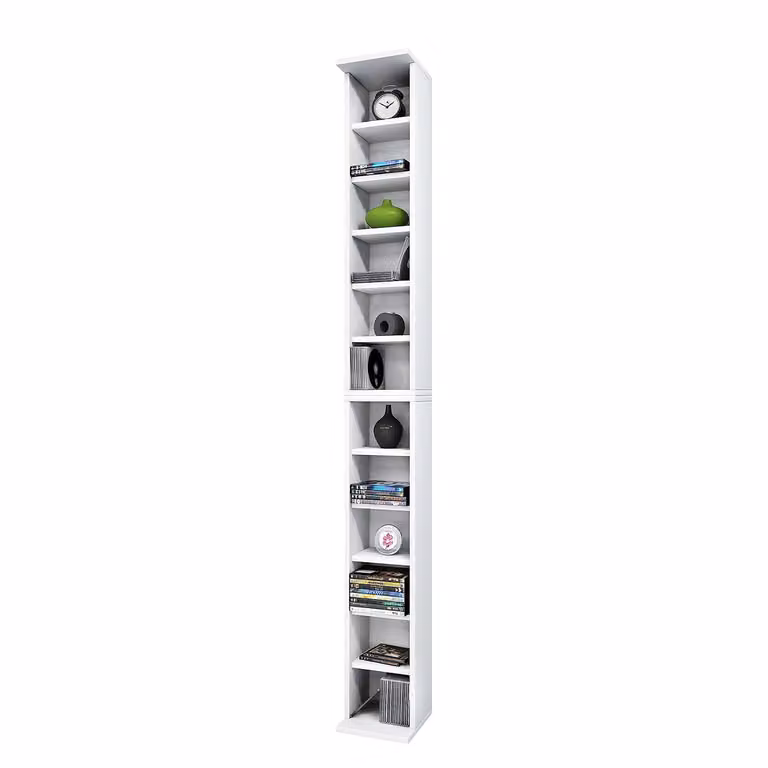 home24 Open kast Elementa II wit/wit, B: 21 cm, H: 183 cm, D: 20 cm
