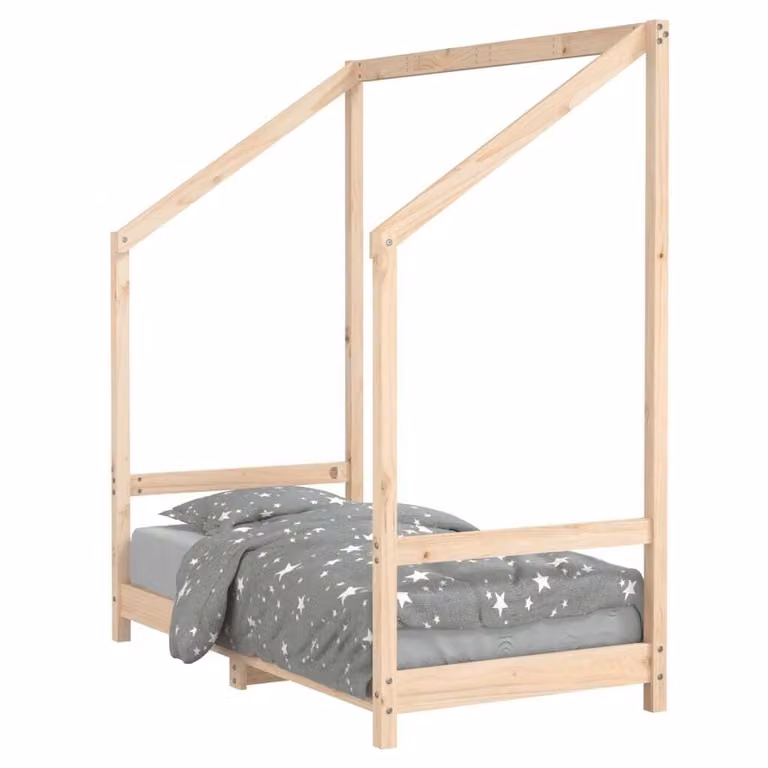 vidaXL Kinderbed van massief grenenhout, 70 x 140 cm