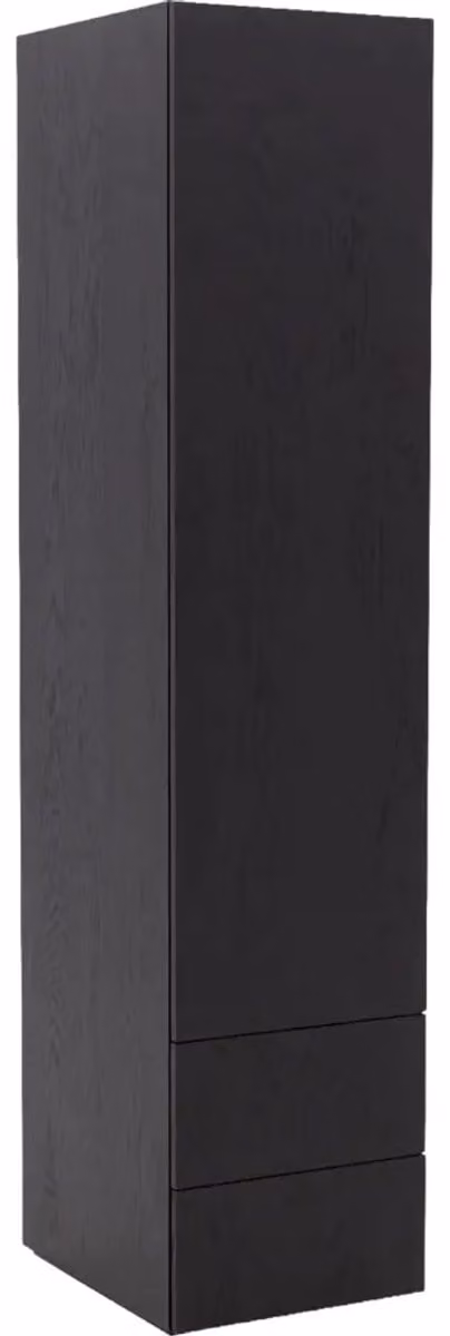 Goossens Kast Systeem Malaga Module 6 Rechts - Hout Zwart - 1x Draaideur en Ladenblok