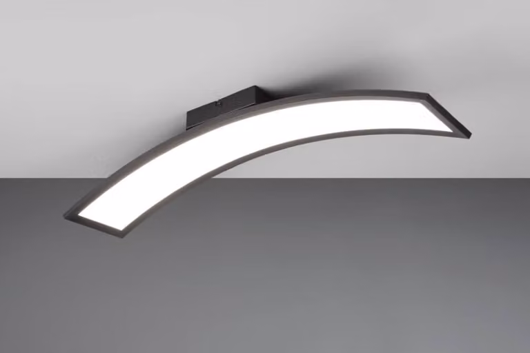 Trio Sigma Gebogen Plafondlamp - Zwart