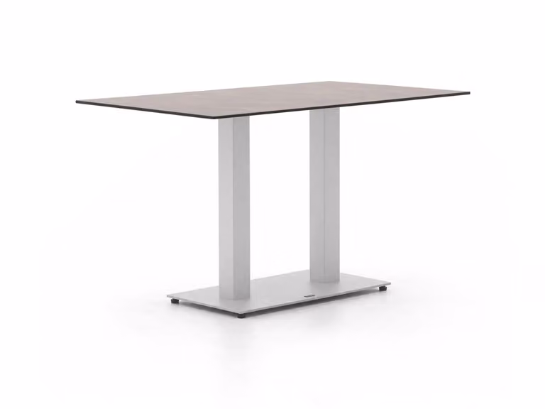 Rechthoekige Forza tuineettafel van kunststof en aluminium met HPL blad