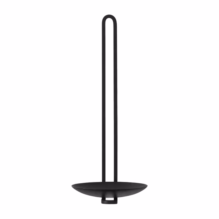 Audo Copenhagen Clip waxinelichtjeshouder wand 20 cm Zwart