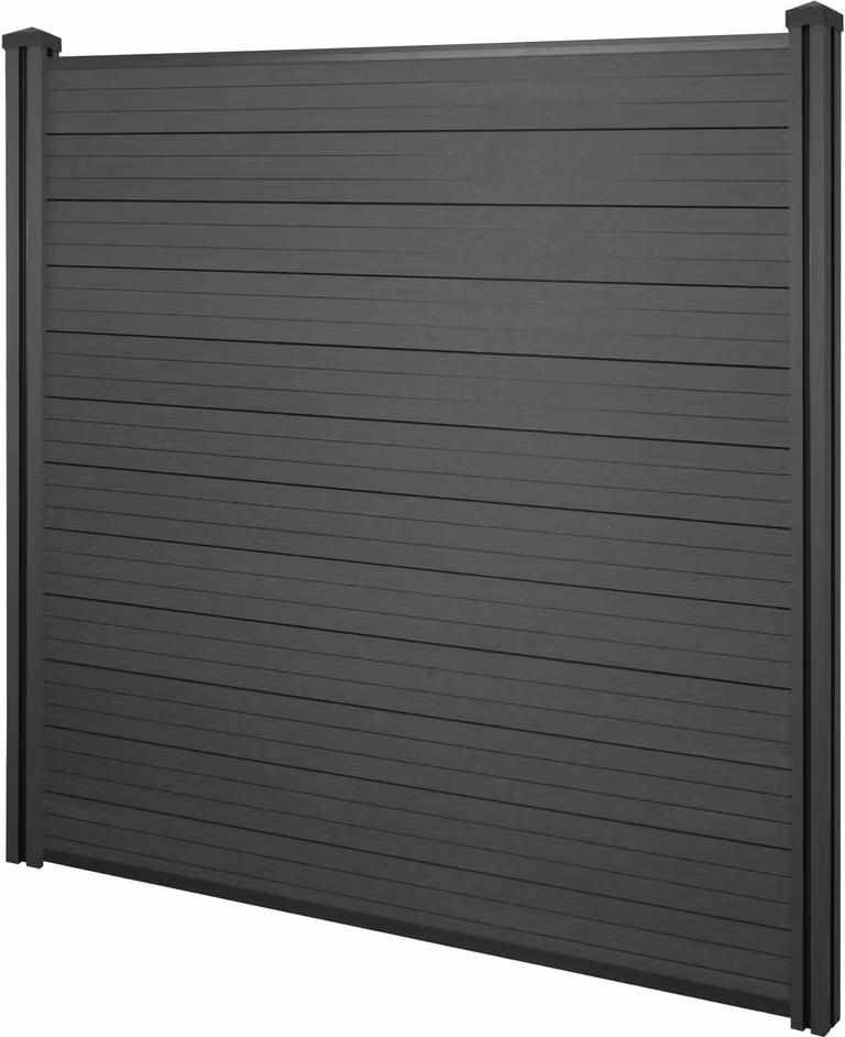 Mendler WPC-schuttingpaneel Sarthe windscherm antraciet 1,95 meter