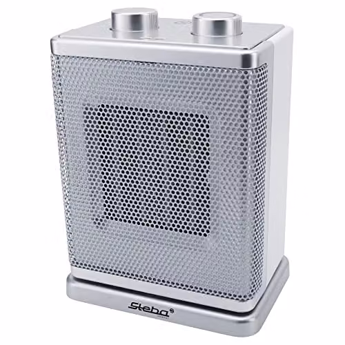 Steba Germany 39-24-00 Keramische verwarmingslucht 1800 W, wit-zilver