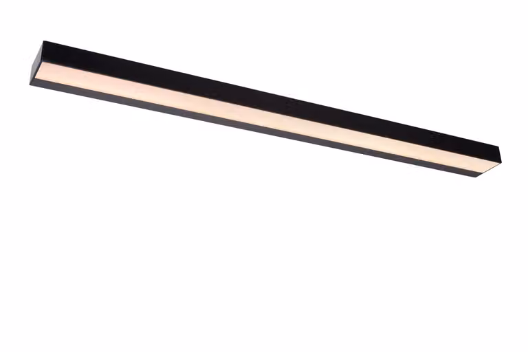 Lucide ALEXA LED badkamer wandlamp - Zwart - 90 cm - 13W - 2700K - IP44
