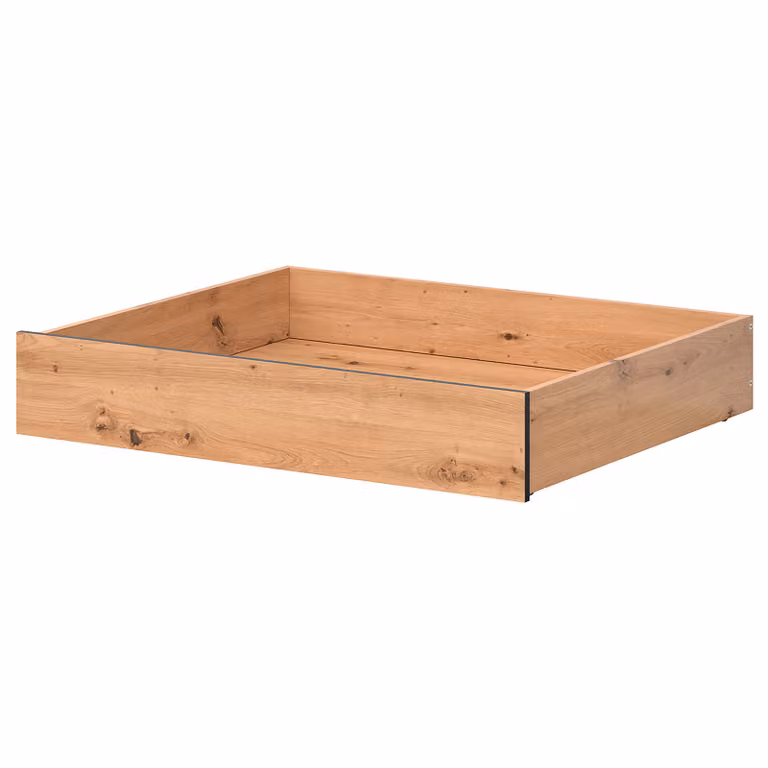 home24 Bedlade van hout in het bruin, B/D/H: 98 x 19 x 80 cm