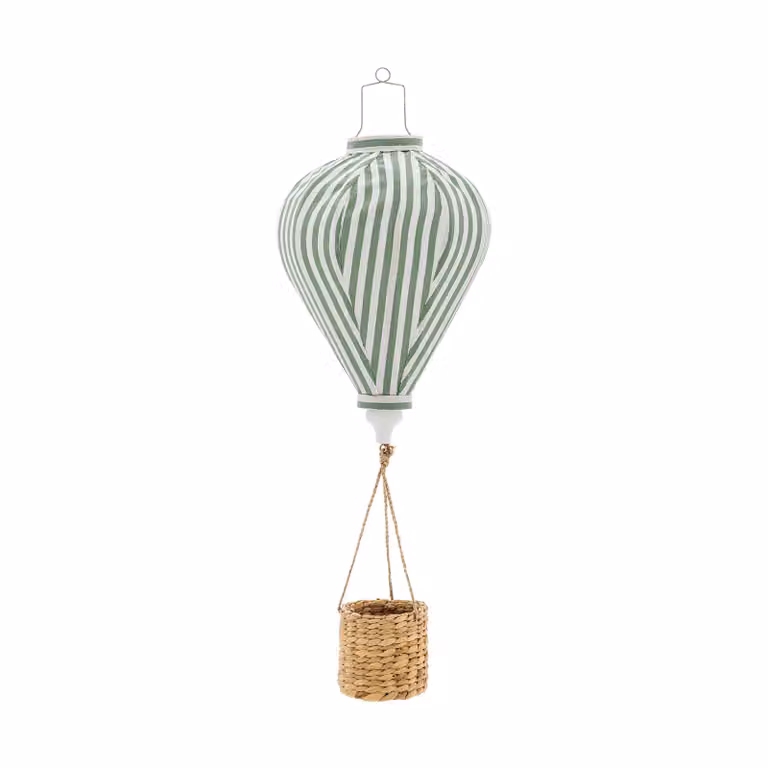 Bloomingville Mini Pomp hangdecoratie luchtballon - Groen - B: 25 cm, H: 65 cm