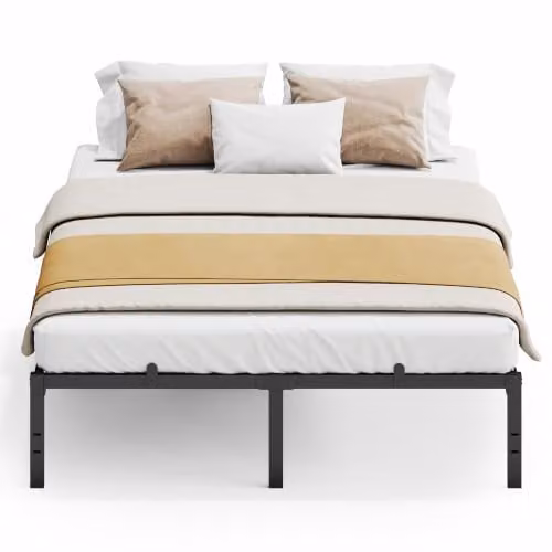 VASAGLE Metalen Bedframe Tweepersoonsbed Zonder Hoofdbord 160 x 200 cm
