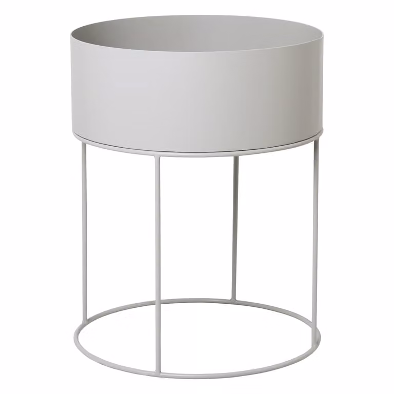 Ferm Living Plantenbak Rond Lichtgrijs van Metaal