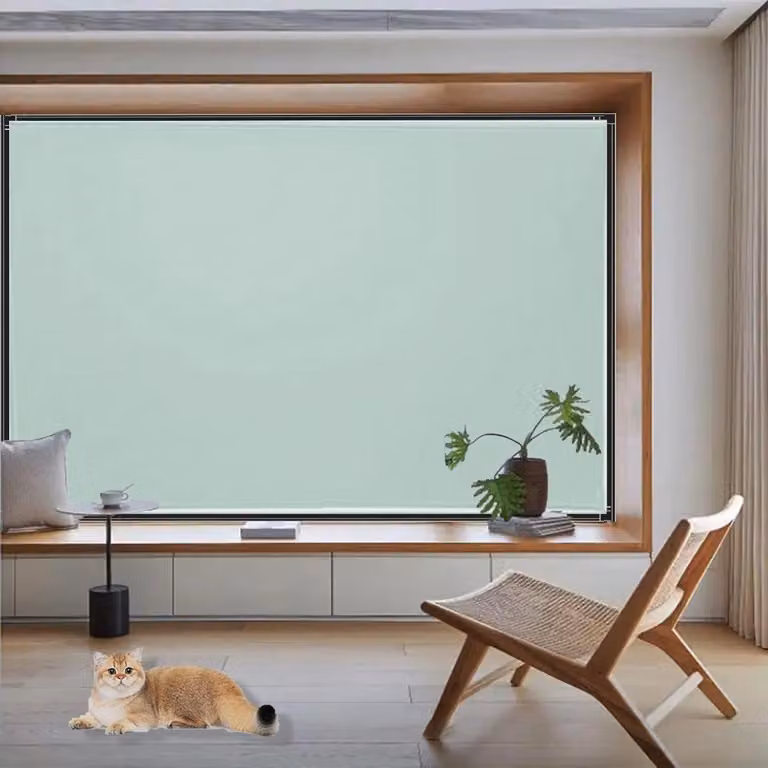 Verduisterende gordijnen voor reizen en slapen, groen, 95 x 60 cm