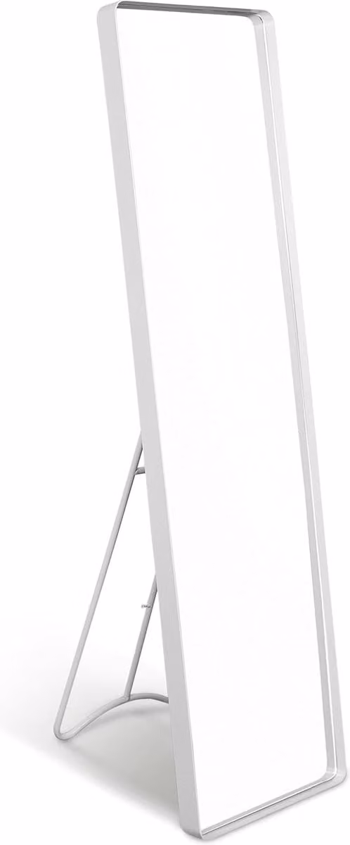 Staande Spiegel Full Body Garderobespiegel Wit H 115 x B 30,5 x D 4 cm