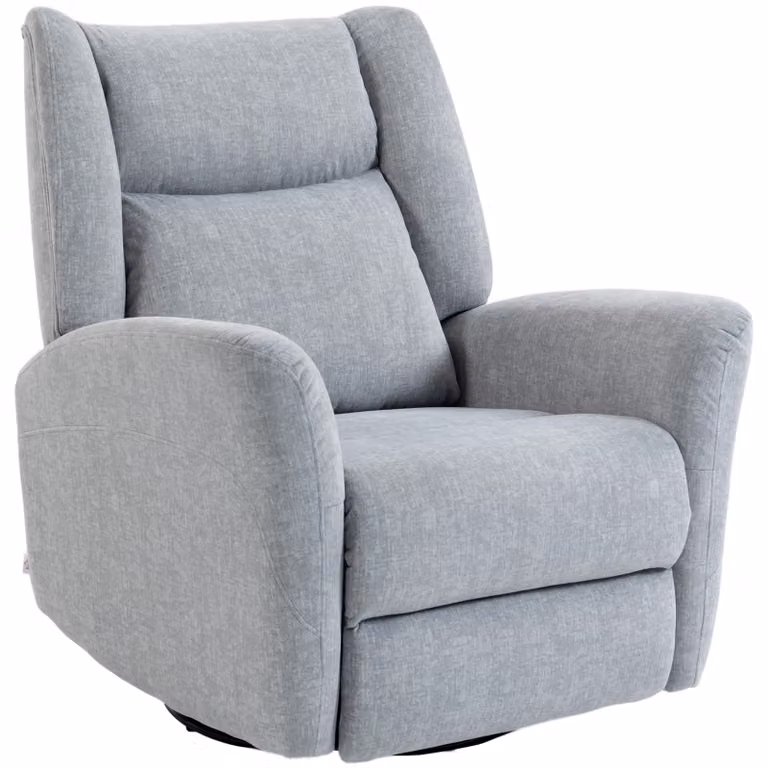 HOMCOM Relaxfauteuil met ligfunctie en draaibaar ontwerp, Hellgrau