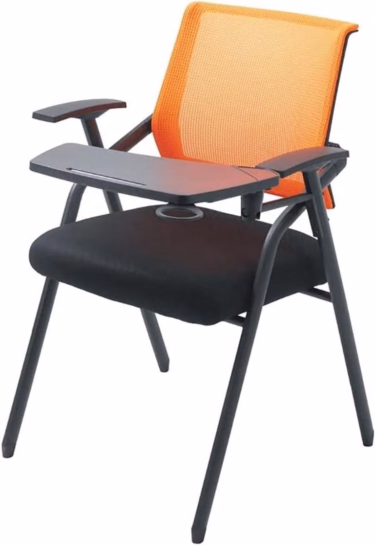 Gestoffeerde Klapstoel met Schrijfbord - Veelkleurige Vergaderstoel voor Thuis en Kantoor