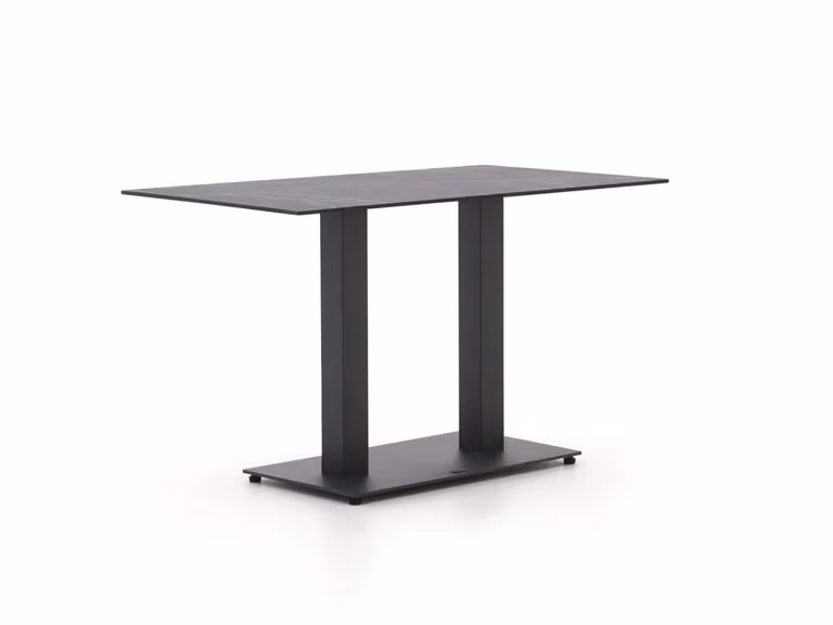 Forza Furniture Tuineettafel Forza - Rechthoekig - Antraciet - HPL en Kunststof